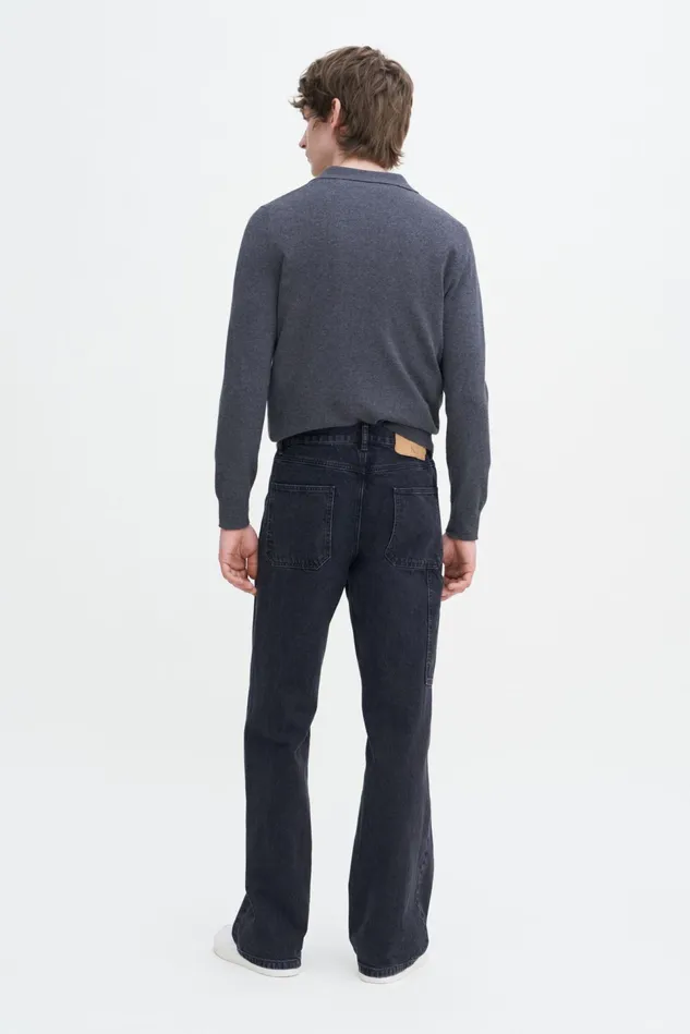 Men Baggy Jeans Charcoal Black Filippa K Jeans