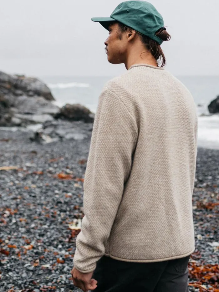 Men Barents Jumper Oatmeal Finisterre Knitwear