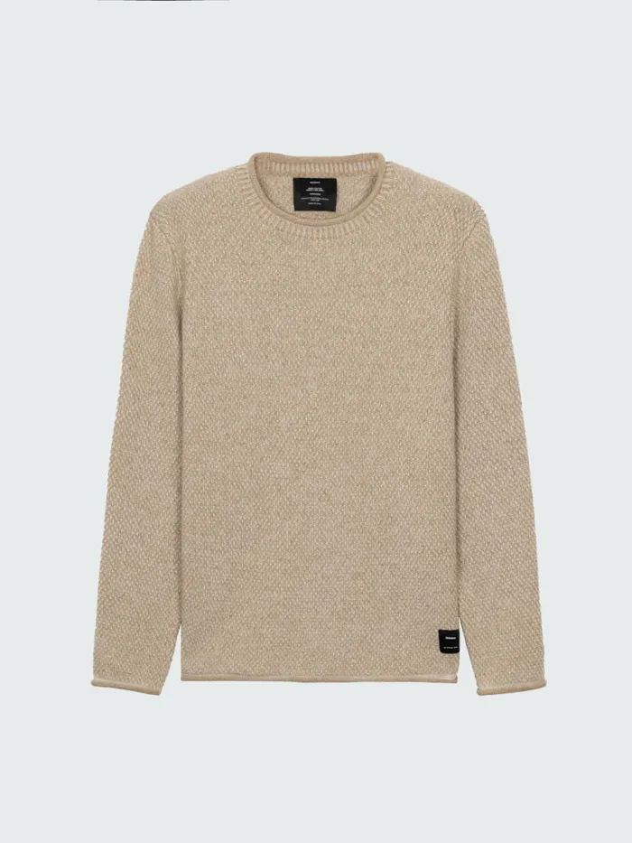 Men Barents Jumper Oatmeal Finisterre Knitwear