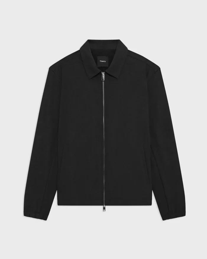 Men Blazers Jackets Theory Brody Jacket In Precision Ponte Black