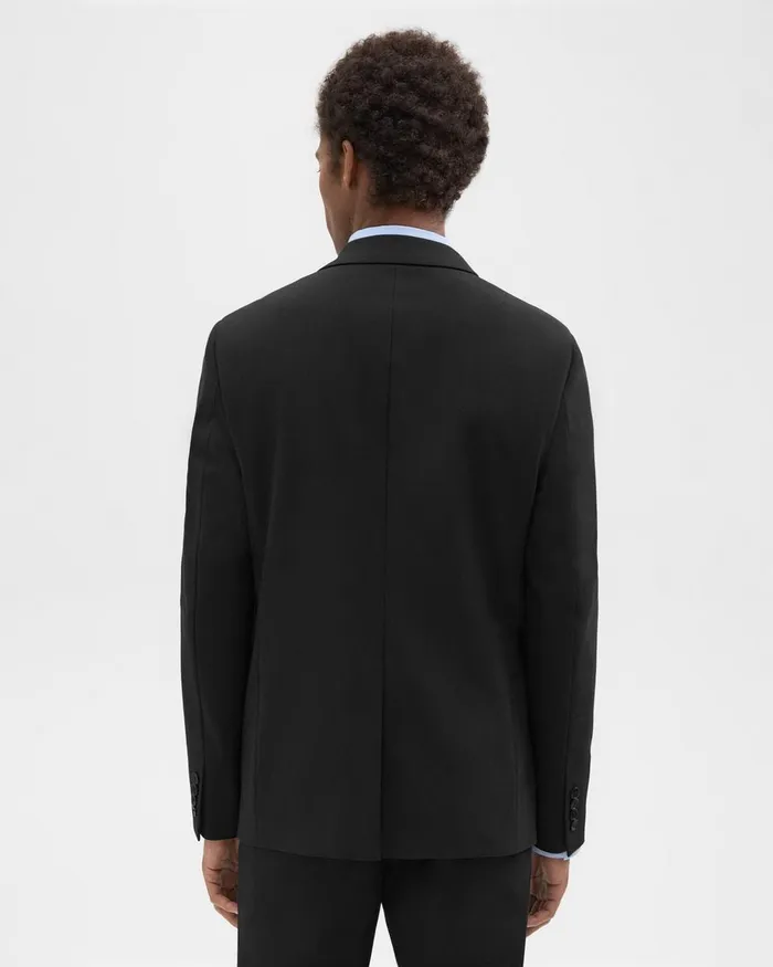 Men Blazers Jackets Theory Morton Blazer In Stretch Cotton Black