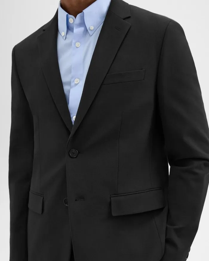 Men Blazers Jackets Theory Morton Blazer In Stretch Cotton Black