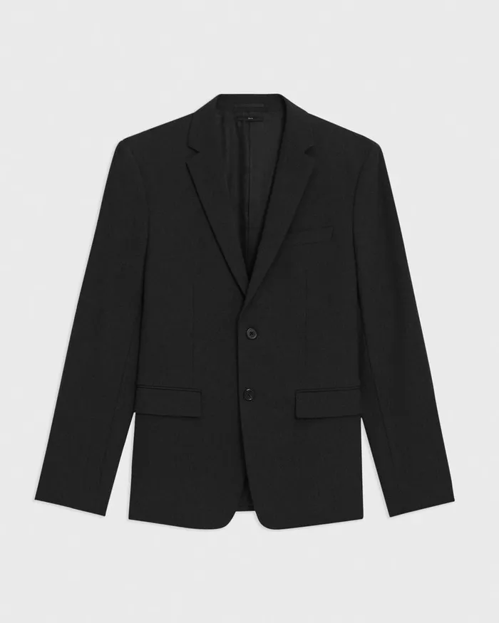 Men Blazers Jackets Theory Morton Blazer In Stretch Cotton Black