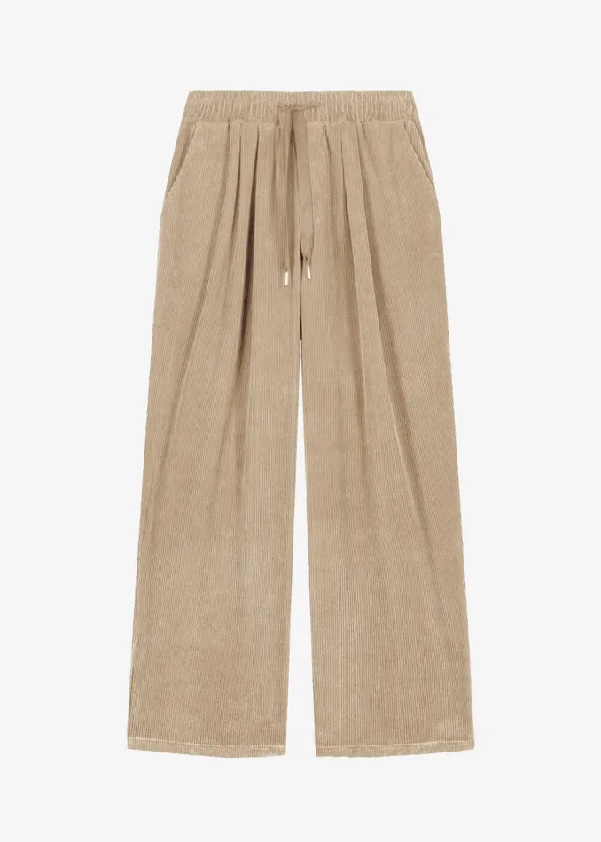 Men Brixton Corduroy Joggers 8211 Beige The Frankie Shop Bottoms