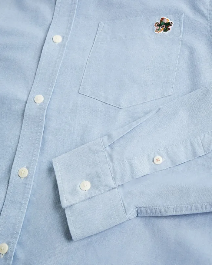 Men CAPLET 8211 Long Sleeve Oxford Shirt Blue Ted Baker Shirts Men CAPLET 8211 Long Sleeve Oxford Shirt Blue Ted Baker Shirts