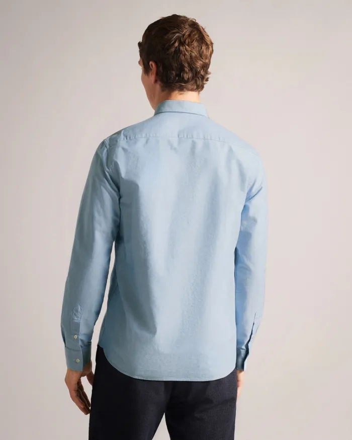 Men CAPLET 8211 Long Sleeve Oxford Shirt Blue Ted Baker Shirts Men CAPLET 8211 Long Sleeve Oxford Shirt Blue Ted Baker Shirts