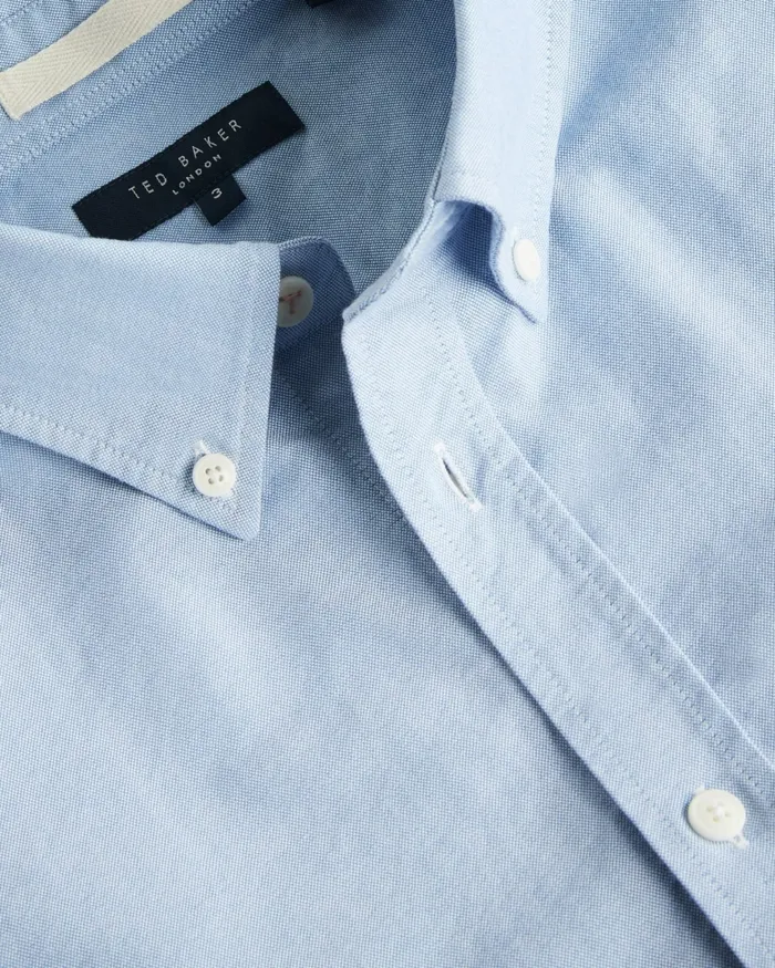 Men CAPLET 8211 Long Sleeve Oxford Shirt Blue Ted Baker Shirts Men CAPLET 8211 Long Sleeve Oxford Shirt Blue Ted Baker Shirts