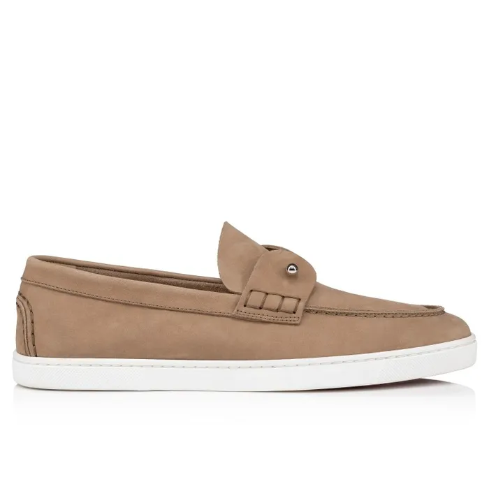 Men Chambeliboat Boat Shoes 8211 Reversed Nubuck Leather 8211 Lionne Christian Louboutin Sneakers