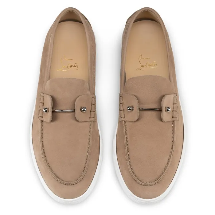 Men Chambeliboat Boat Shoes 8211 Reversed Nubuck Leather 8211 Lionne Christian Louboutin Sneakers