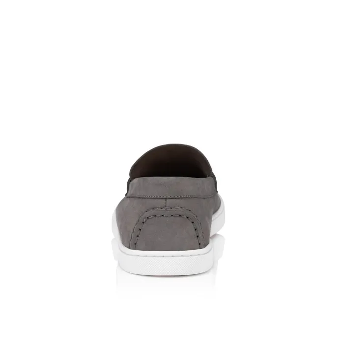 Men Chambeliboat Boat Shoes 8211 Reversed Nubuck Leather 8211 Smoky Christian Louboutin Sneakers