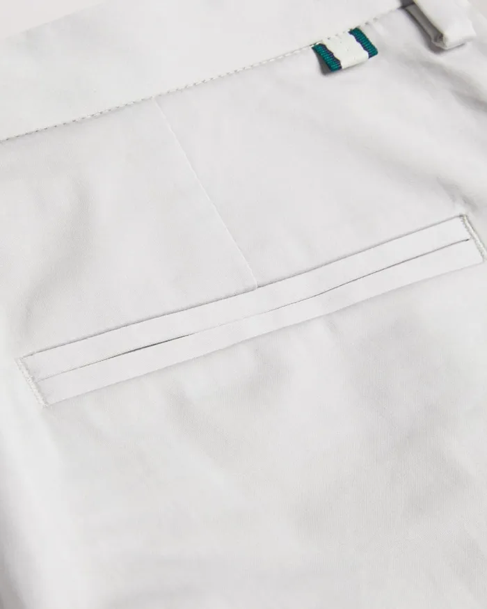Men CLAPHUM 8211 Slim Fit Cotton Chinos Light Grey Ted Baker Trousers and Chinos