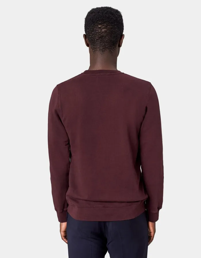 Men Classic Organic Crew Steel Blue Colorful Standard Crewneck Sweatshirts