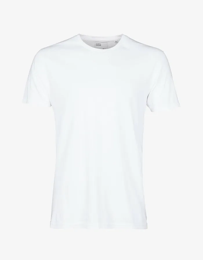 Men Classic Organic Tee Optical White Colorful Standard TShirts