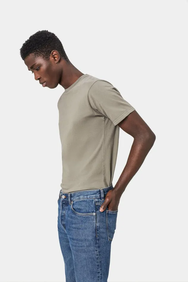 Men Classic Organic Tee Petrol Blue Colorful Standard TShirts