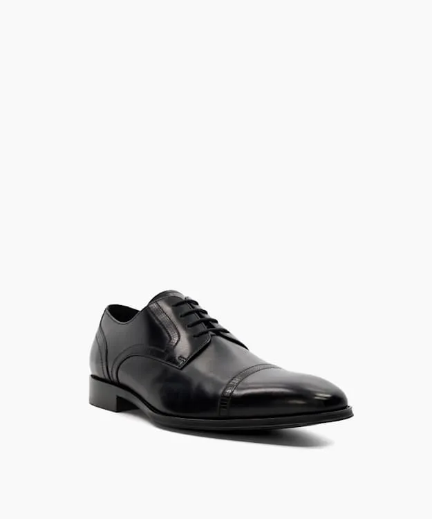 Men Dune London Smart Shoes Leather Derby Shoes Black