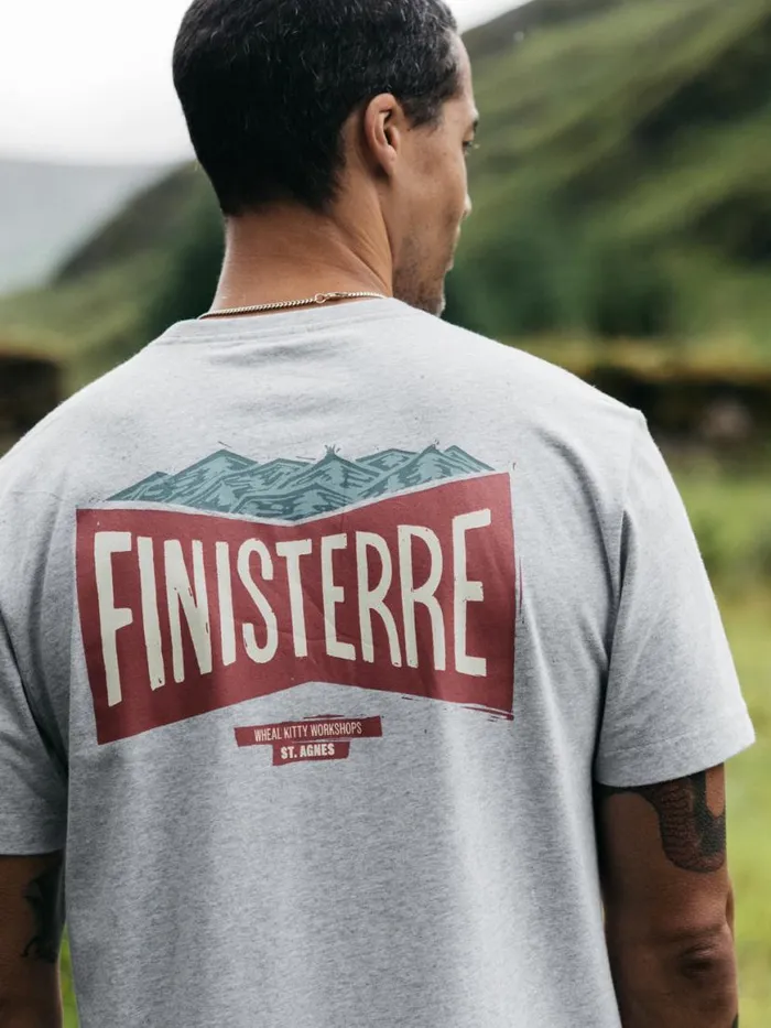 Men Emblem TShirt Grey Marl Finisterre TShirts