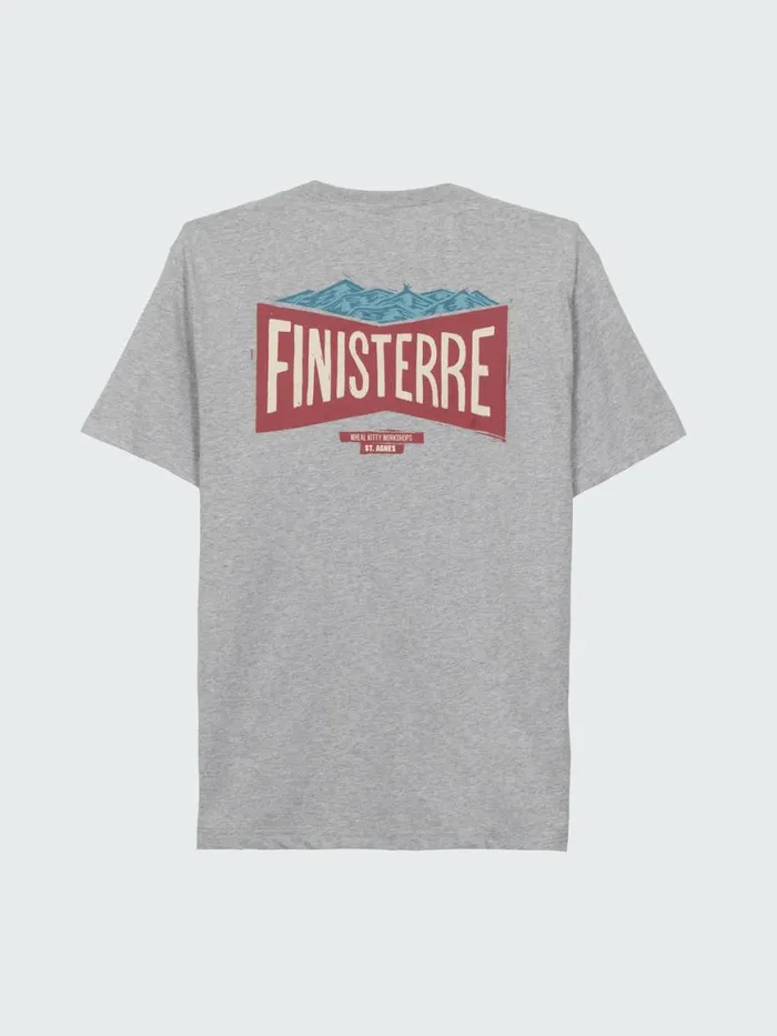 Men Emblem TShirt Grey Marl Finisterre TShirts