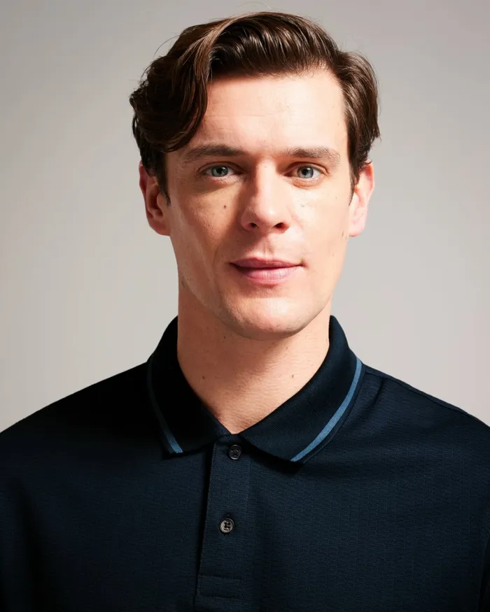 Men ERWEN 8211 Regular Fit Textured Polo Shirt Navy Ted Baker Polo Shirts Men ERWEN 8211 Regular Fit Textured Polo Shirt Navy Ted Baker Polo Shirts