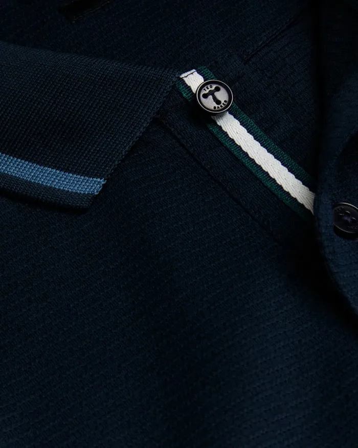 Men ERWEN 8211 Regular Fit Textured Polo Shirt Navy Ted Baker Polo Shirts Men ERWEN 8211 Regular Fit Textured Polo Shirt Navy Ted Baker Polo Shirts