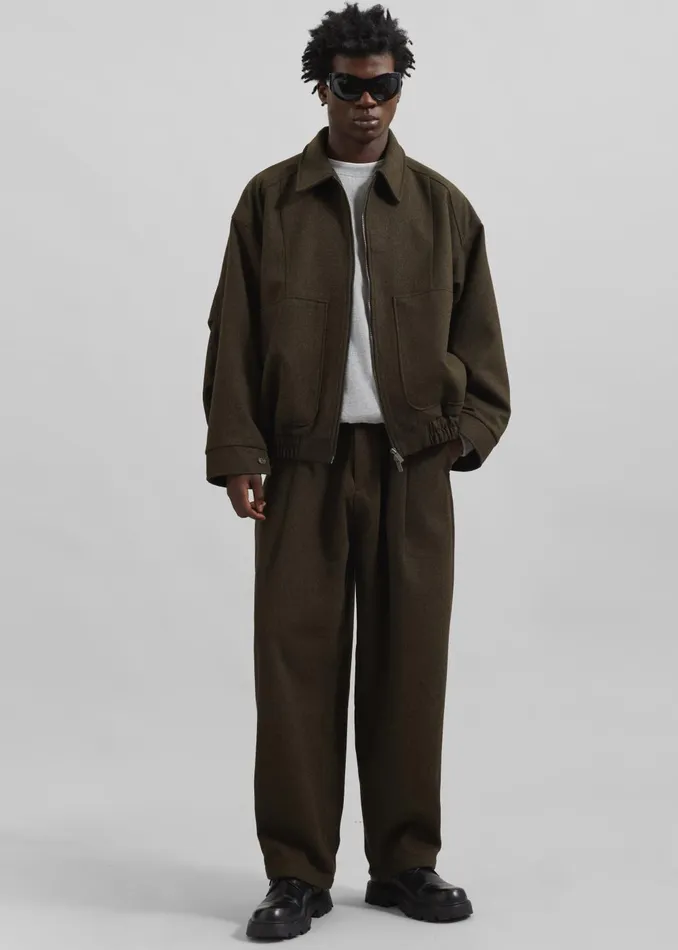 Men Felix Jacket 8211 Dark Olive The Frankie Shop Outerwear
