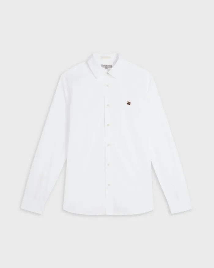 Men FONIK 8211 Poplin Shirt White Ted Baker Shirts