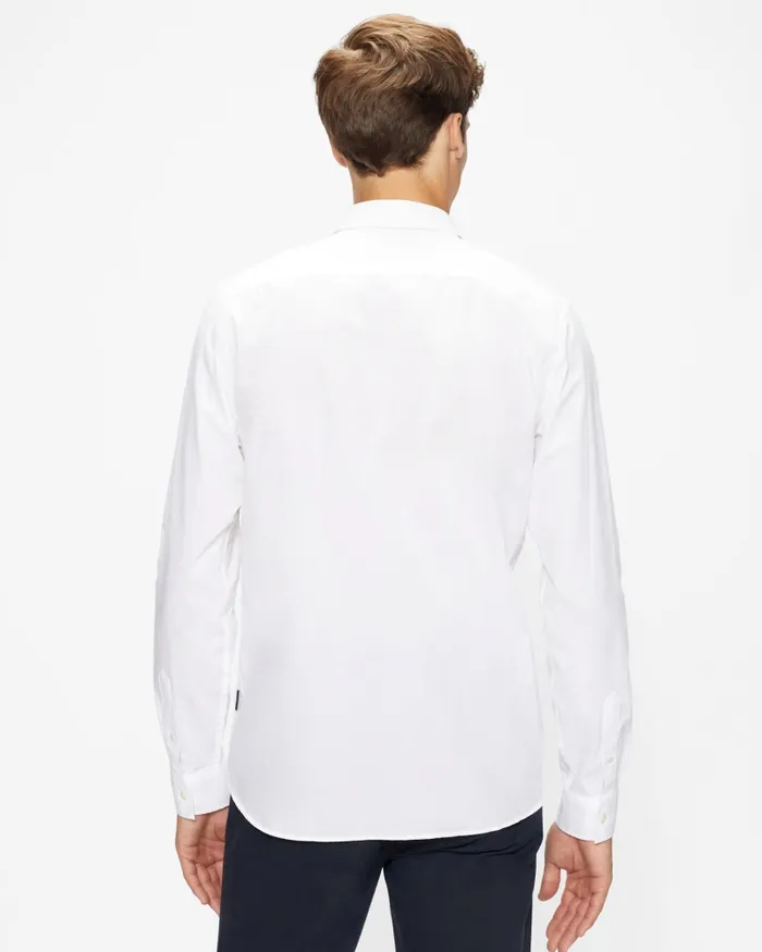 Men FONIK 8211 Poplin Shirt White Ted Baker Shirts