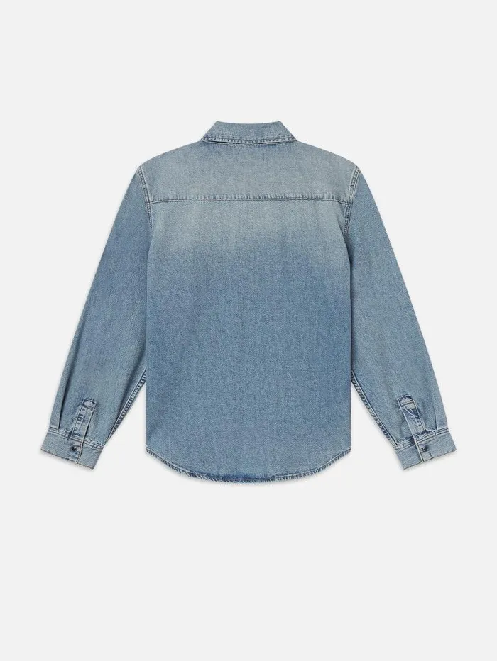 Men FRAME Denim Shirts Western Denim Shirt Men FRAME Denim Shirts Western Denim Shirt