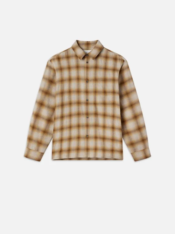 Men FRAME Shirts Light Weight Plaid Shirt