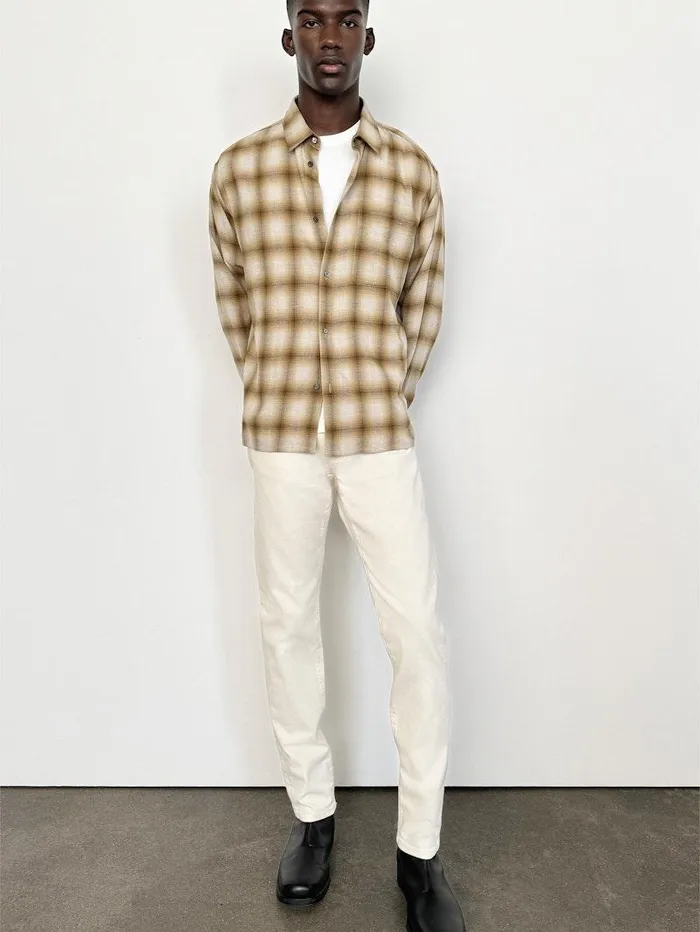 Men FRAME Shirts Light Weight Plaid Shirt Men FRAME Shirts Light Weight Plaid Shirt