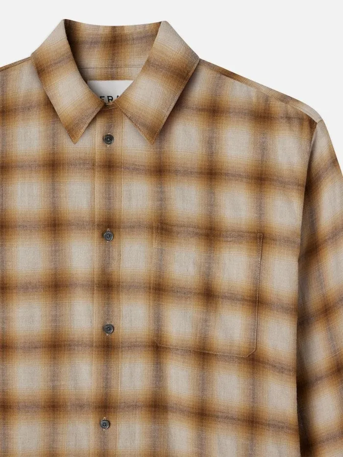 Men FRAME Shirts Light Weight Plaid Shirt Men FRAME Shirts Light Weight Plaid Shirt