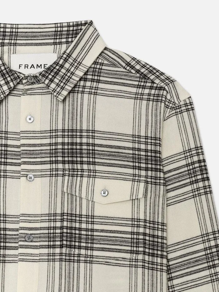 Men FRAME Shirts Spring Plaid Shirt