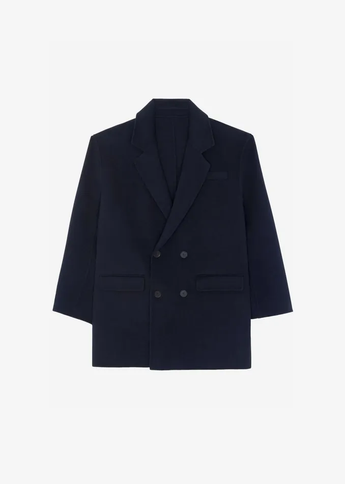 Men Harry Wool Blazer 8211 Navy The Frankie Shop Outerwear