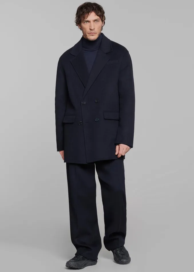 Men Harry Wool Blazer 8211 Navy The Frankie Shop Outerwear