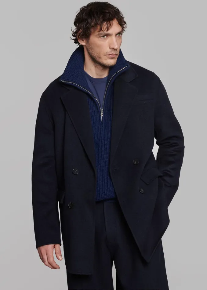 Men Harry Wool Blazer 8211 Navy The Frankie Shop Outerwear