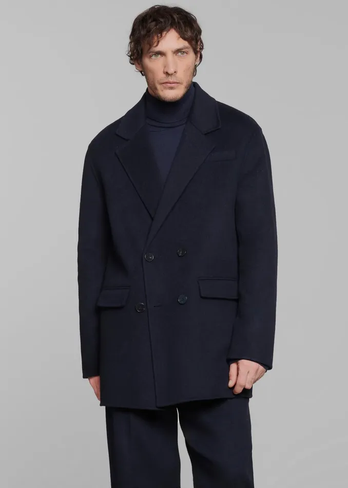 Men Harry Wool Blazer 8211 Navy The Frankie Shop Outerwear