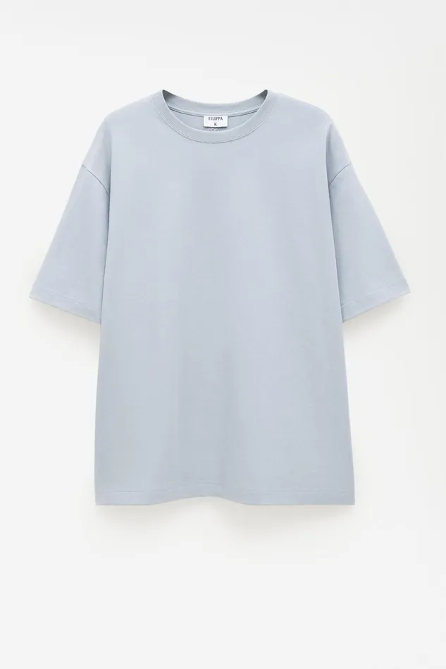 Men Heavy Crewneck Tee Thunderstorm Filippa K TShirts