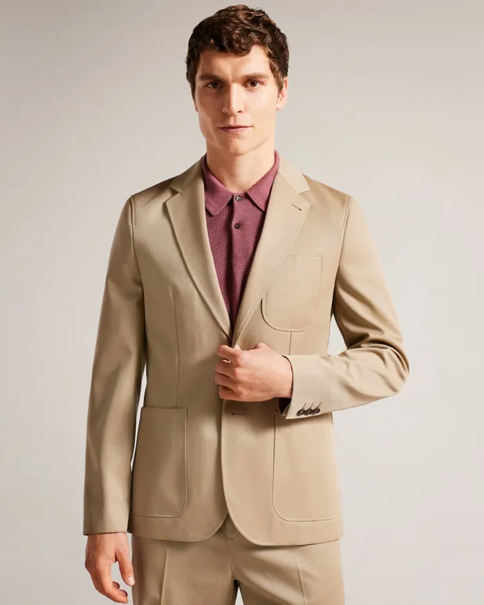 Men HEDDONJ 8211 Single Breasted Jacket Natural Ted Baker Coats and Jackets