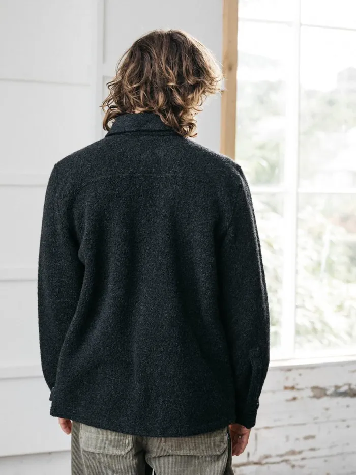 Men Hegen Fleece Shirt Raven Finisterre Shirts