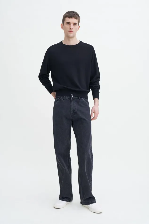Men InsideOut Sweater Black Filippa K Knitwear