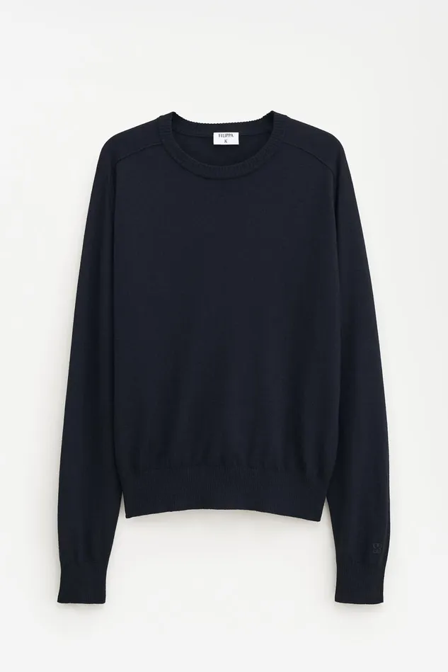 Men InsideOut Sweater Black Filippa K Knitwear