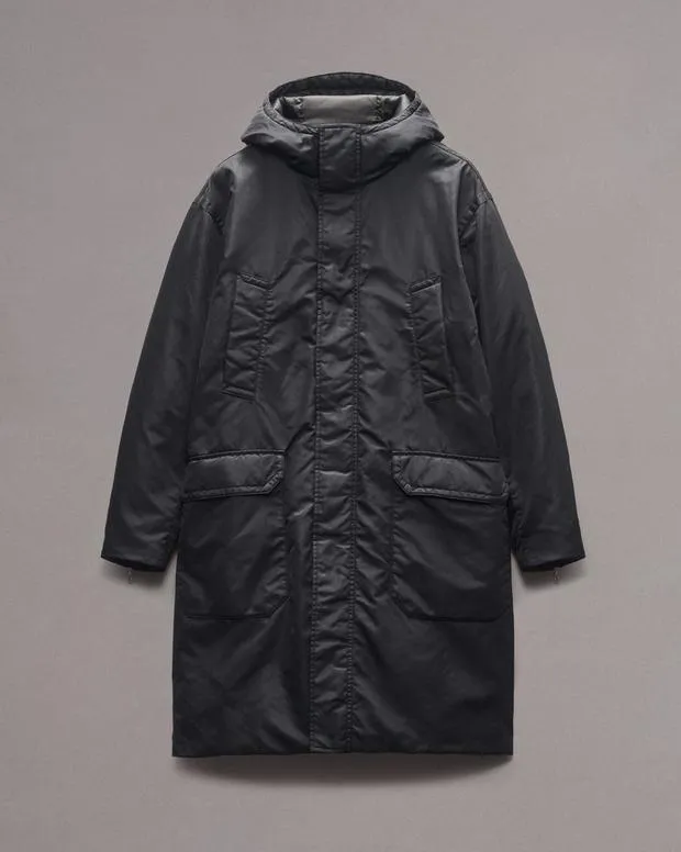 Men Jackets and Coats Rag and Bone Clint Duffle Coat Black
