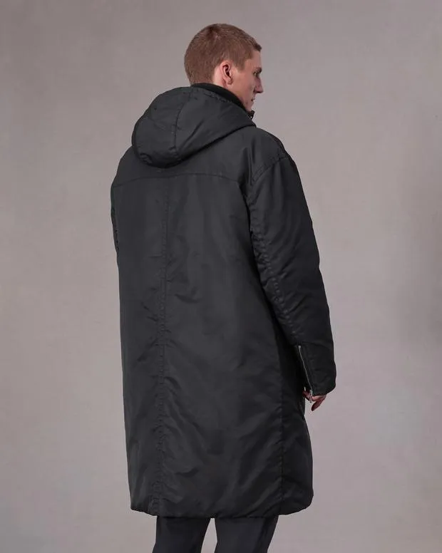 Men Jackets and Coats Rag and Bone Clint Duffle Coat Black