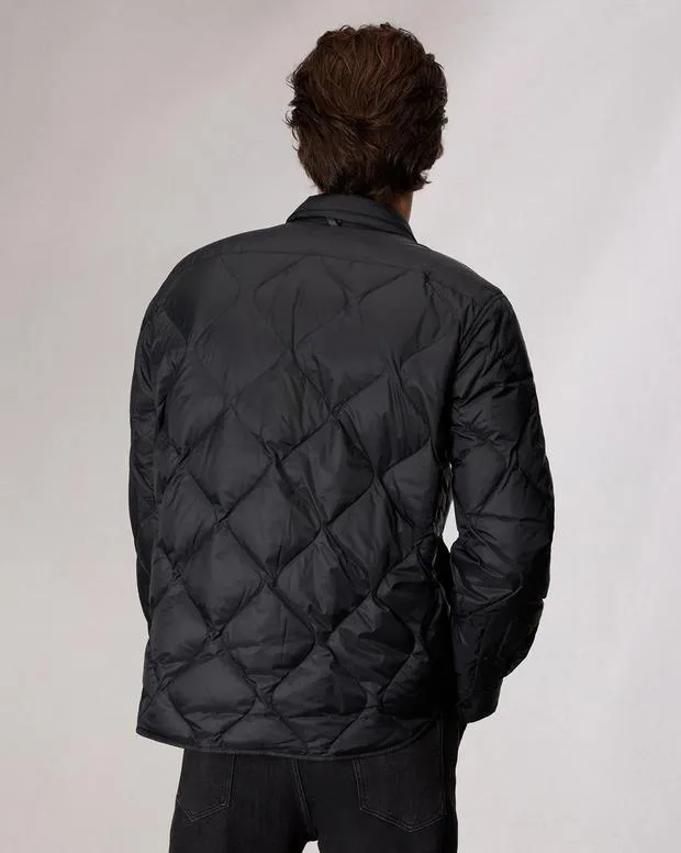 Men Jackets and Coats Rag and Bone Dane Down Shirt Jacket Jet Black
