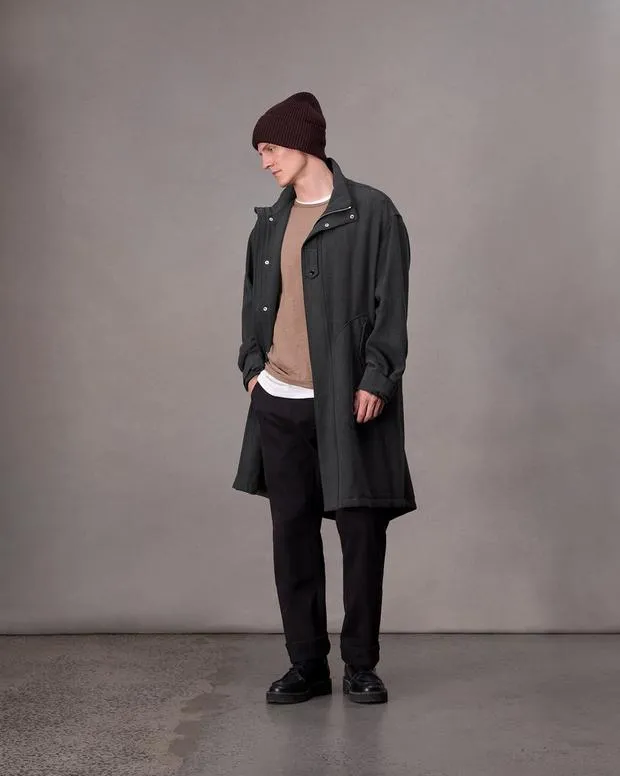 Men Jackets and Coats Rag and Bone Falcon WoolLinen Parka Black