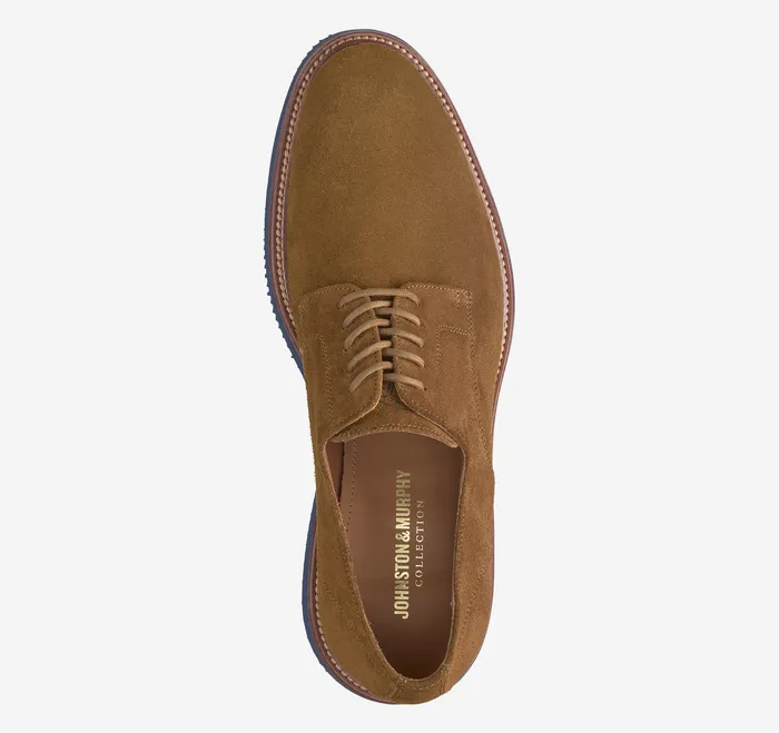 Men Jenson Plain Toe Snuff Suede LaceUps Johnston and Murphy