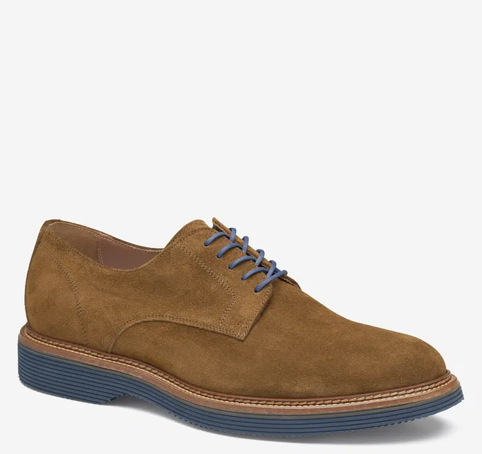 Men Jenson Plain Toe Snuff Suede LaceUps Johnston and Murphy