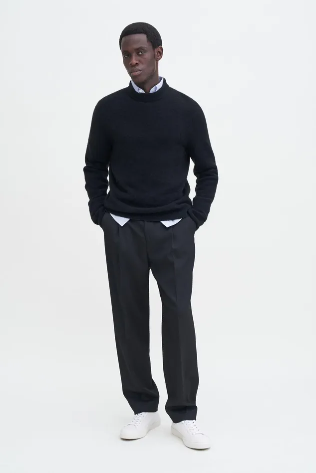 Men Johannes Yak Sweater Black Filippa K Knitwear
