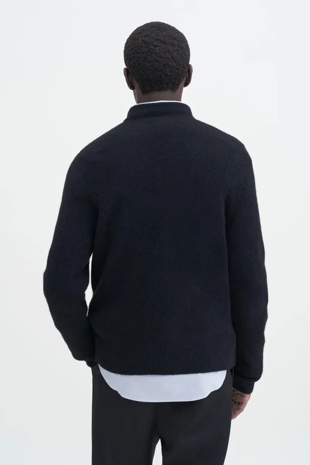 Men Johannes Yak Sweater Black Filippa K Knitwear