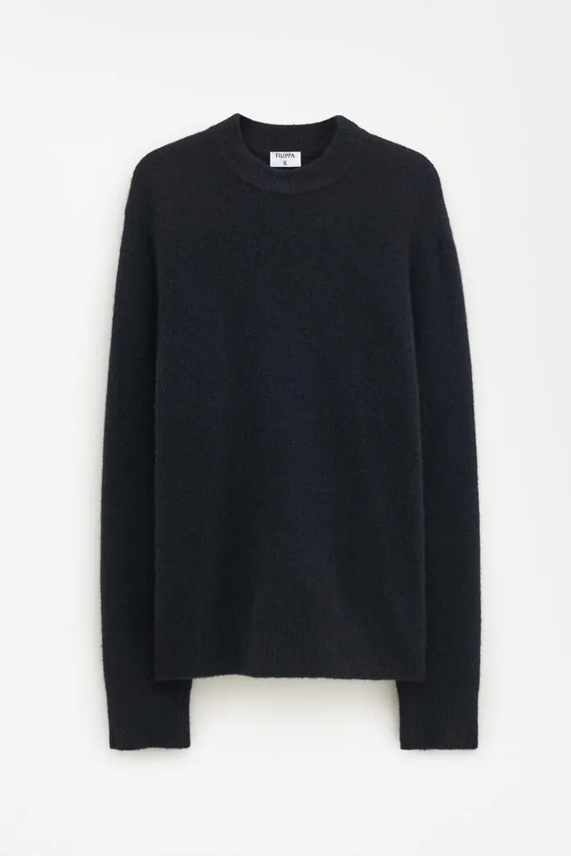 Men Johannes Yak Sweater Black Filippa K Knitwear