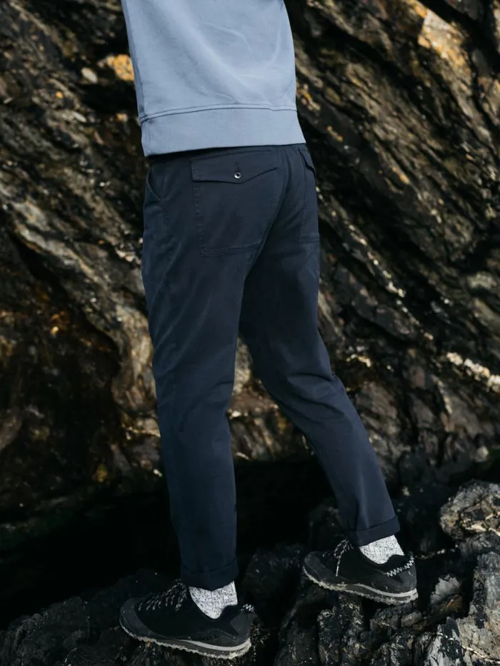 Men Koerner Trouser Navy Finisterre Trousers and Jeans
